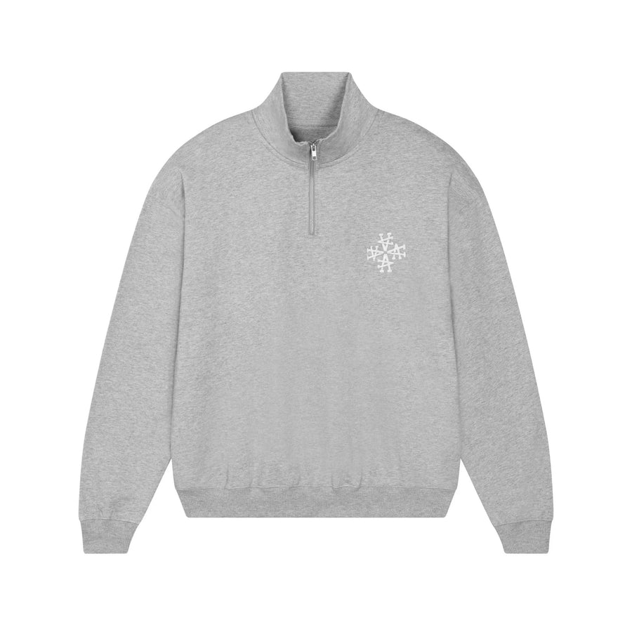 Sweat Col Trucker Signature gris