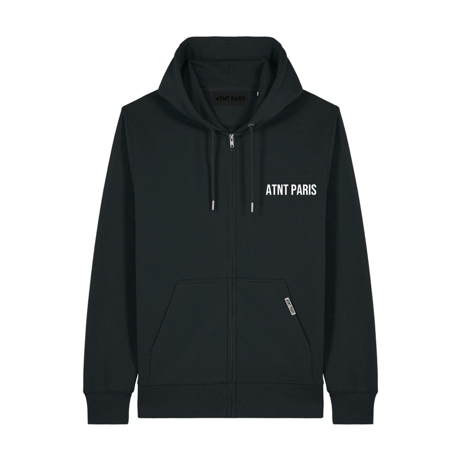 Sweat Zippé Noir –  Essentials