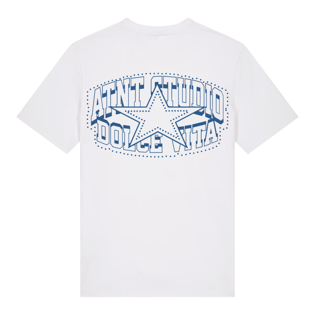 T-shirt Dolce Vita blanc ATNT PARIS, vue de dos.