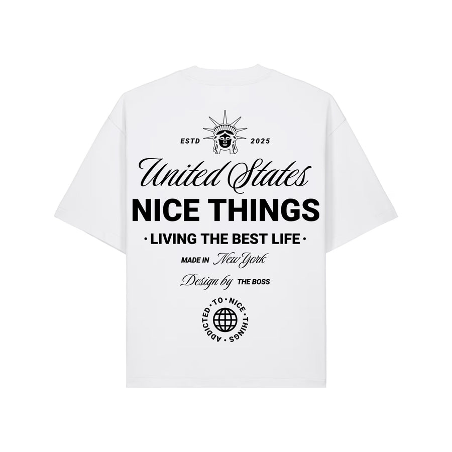 T-shirt oversize Blanc Nyc Heritage