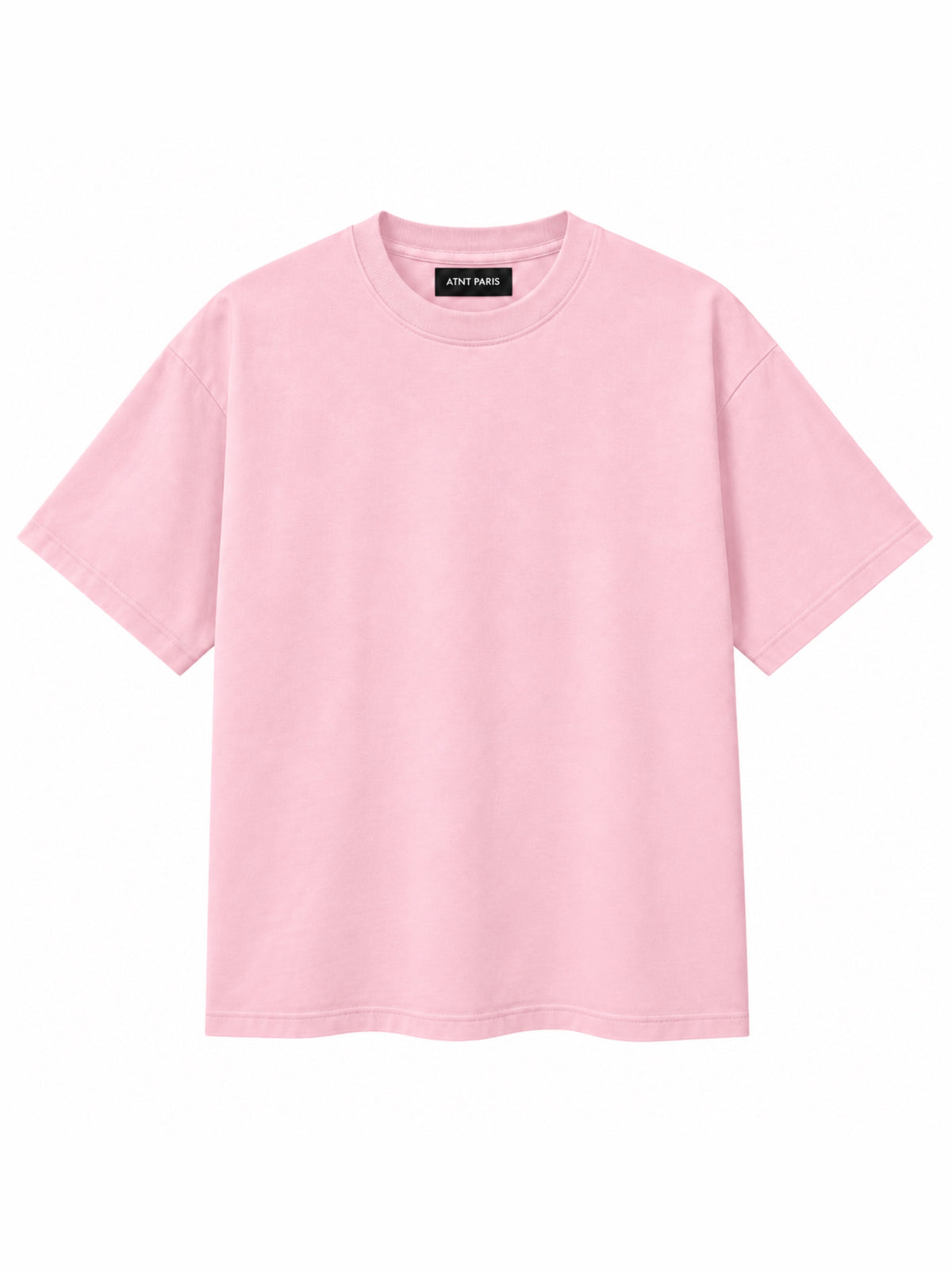 T-shirt rose Can't Lose My Virginity ATNT PARIS, vue de face.