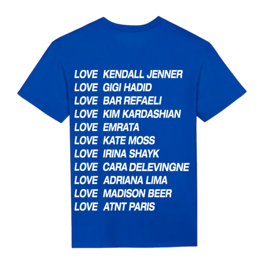 Tee Shirt Unisexe  Bleu Roi Love