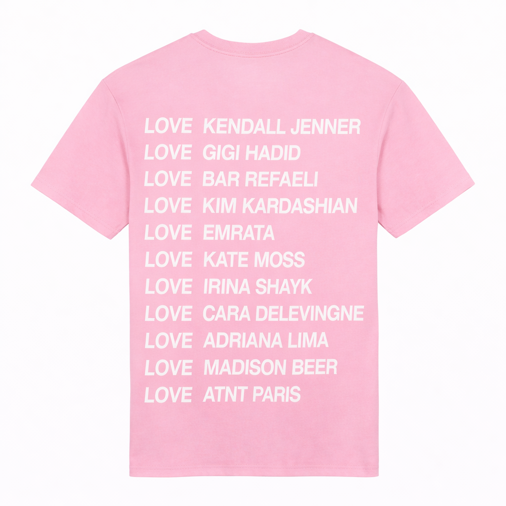 Tee Shirt Unisexe  Rose Clair Love