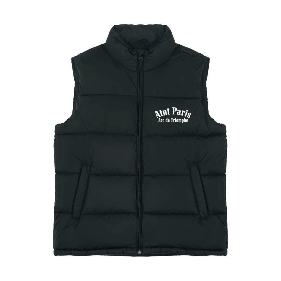 Veste doudoune sans manche oversize noir - Arc de Triomphe